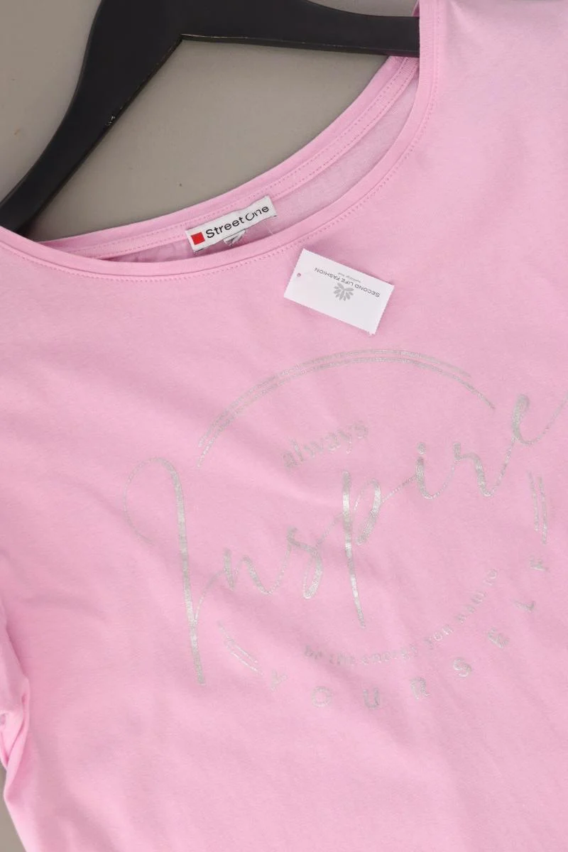 Street One T-Shirt Gr. 38 Kurzarm rosa