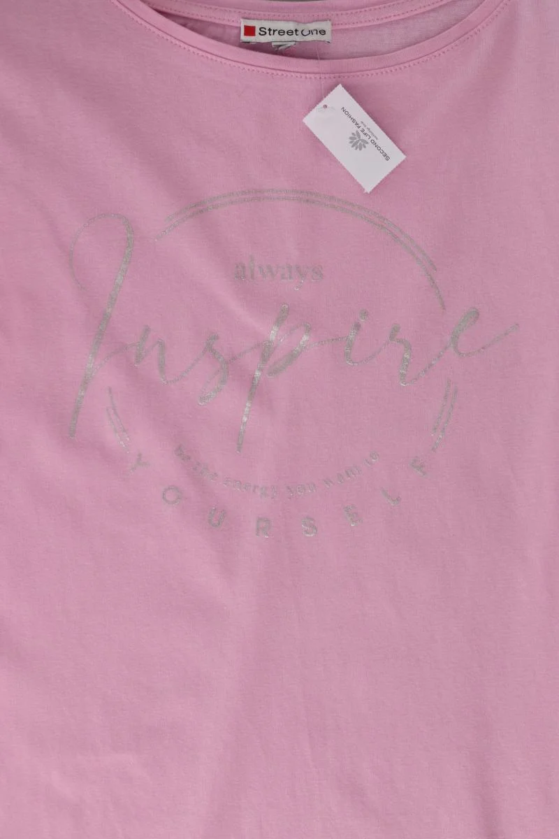 Street One T-Shirt Gr. 38 Kurzarm rosa