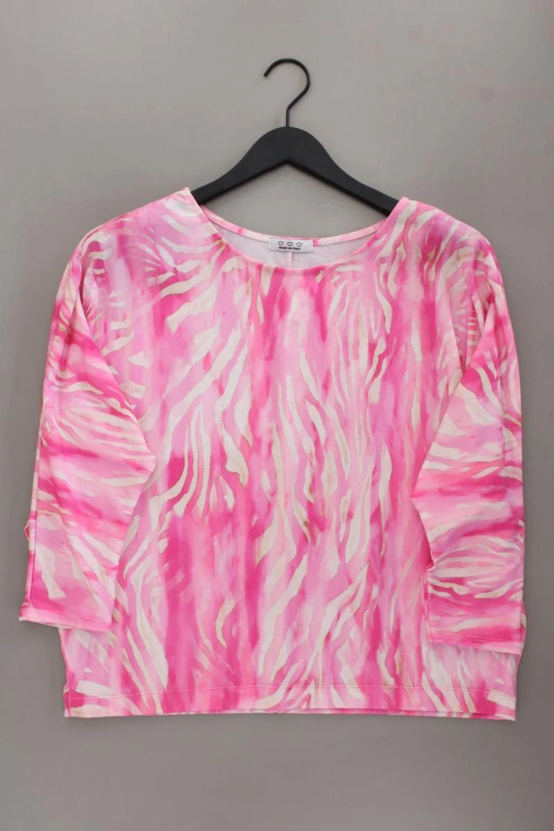 Made in Italy Shirt Gr. OneSize 3/4 Ärmel pink aus Viskose