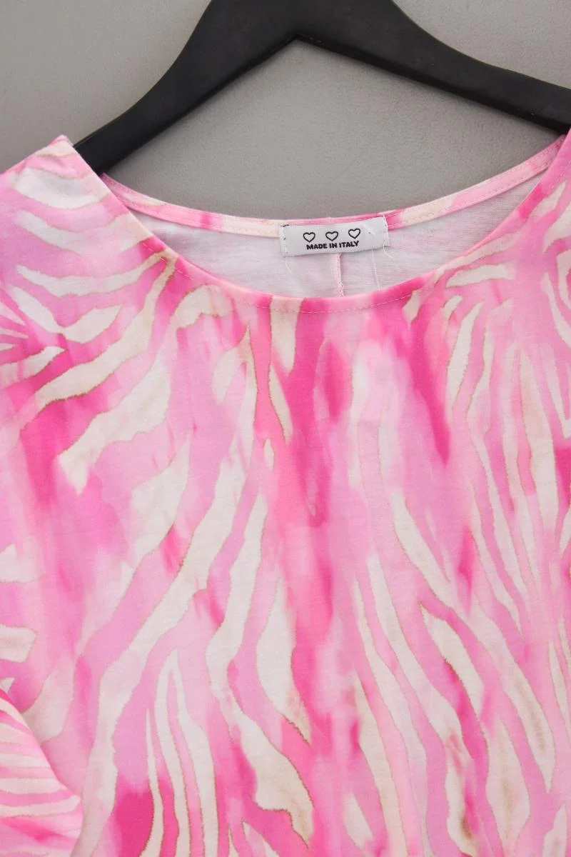 Made in Italy Shirt Gr. OneSize 3/4 Ärmel pink aus Viskose