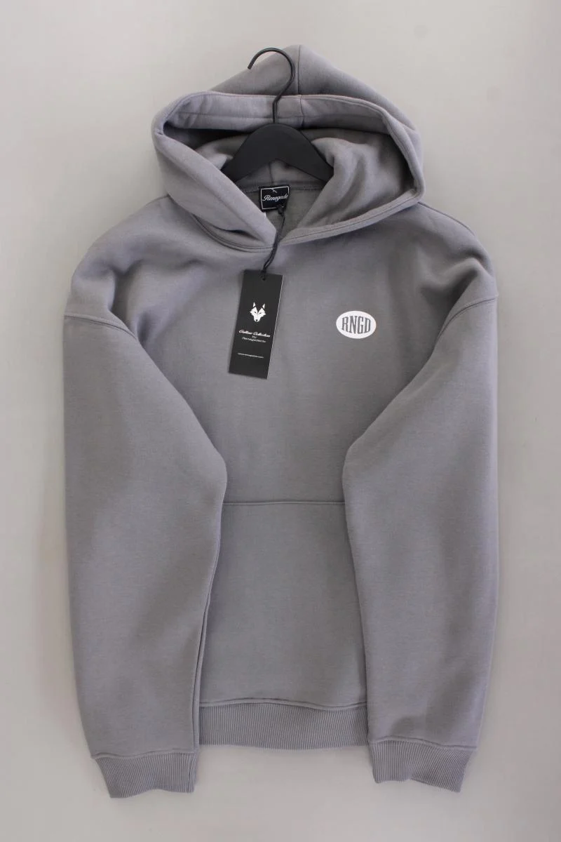 Hoodie für Herren Gr. M neu mit Etikett grau aus Baumwolle