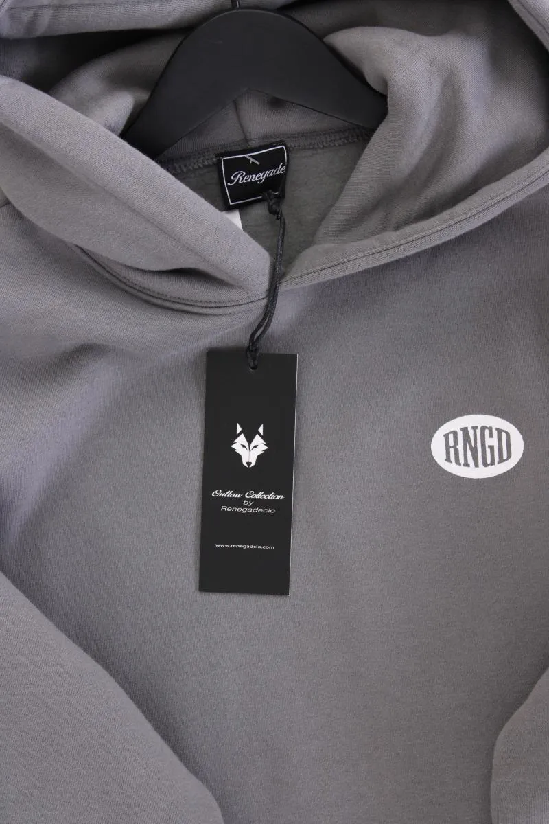 Hoodie für Herren Gr. M neu mit Etikett grau aus Baumwolle