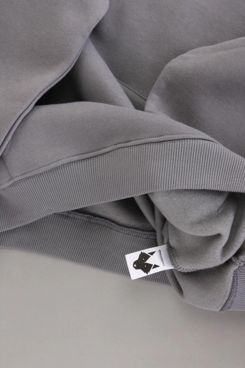 Hoodie für Herren Gr. M neu mit Etikett grau aus Baumwolle