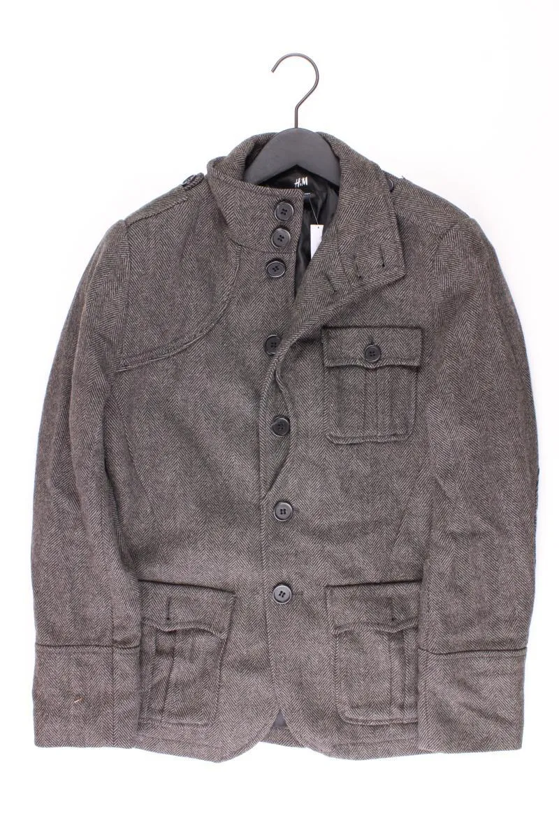 H&M Wolljacke für Herren Gr. 48 grau