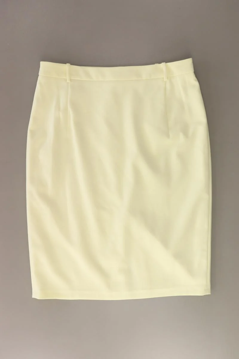 Esprit Bleistiftrock Gr. 44 gelb aus Polyester