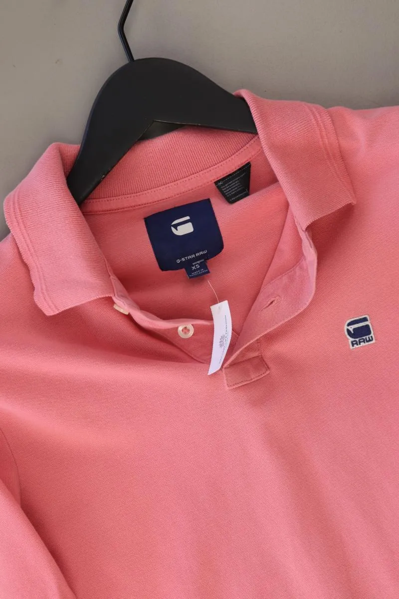 G-Star Poloshirt für Herren Gr. XS Kurzarm rosa aus Baumwolle