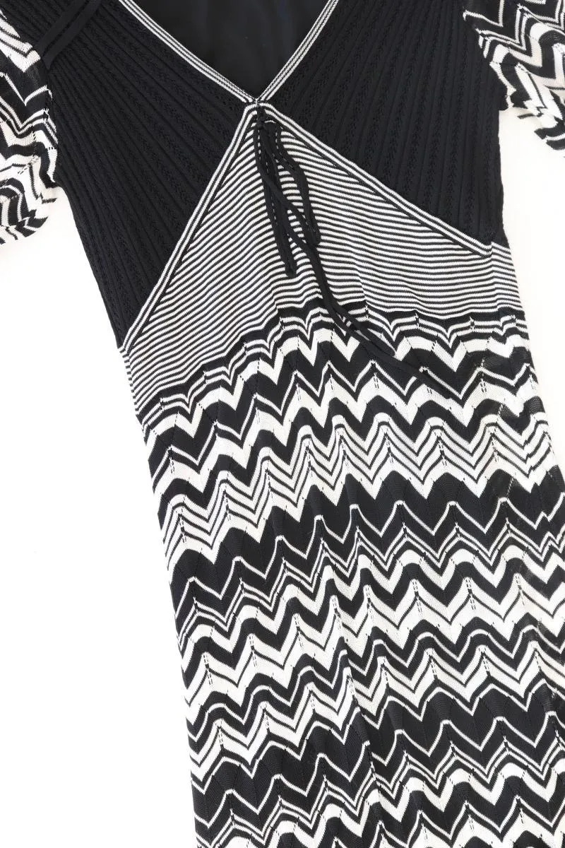 Esprit Collection Maxikleid Gr. M 3/4 Ärmel mehrfarbig