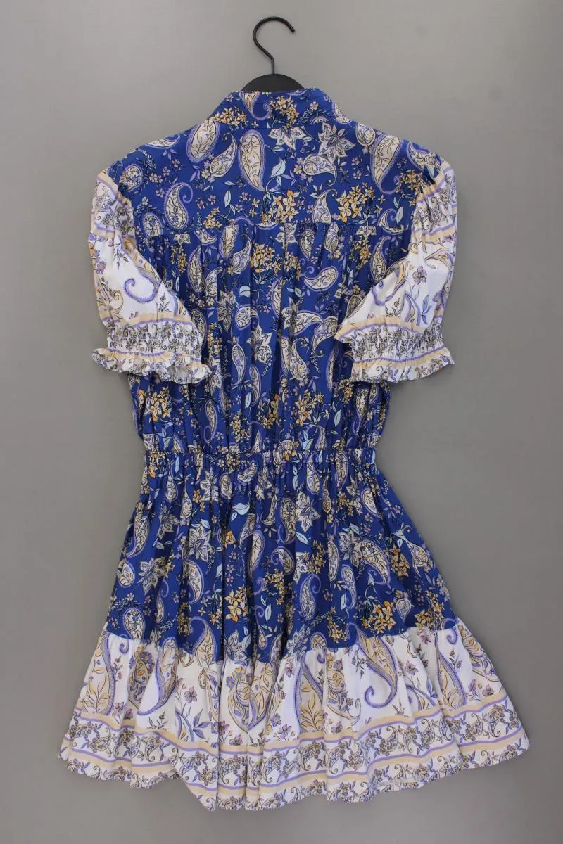 Jaase Kurzarmkleid Gr. XS mit Blumenmuster mehrfarbig aus Viskose