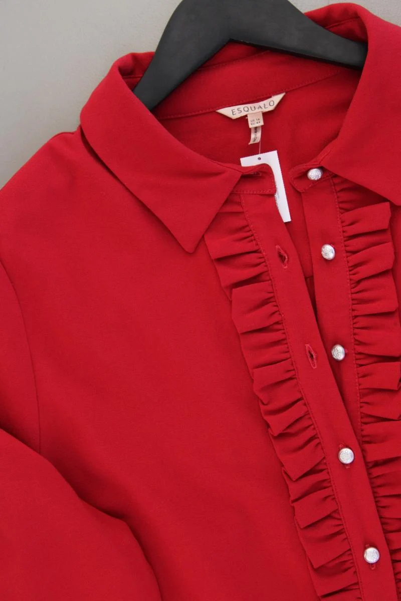 Esqualo Langarmkleid Gr. 44 neuwertig rot aus Polyester