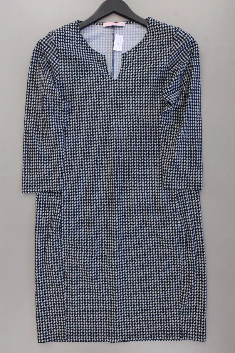 Studio Anneloes Midikleid Gr. L hahnentritt 3/4 Ärmel blau aus Polyamid