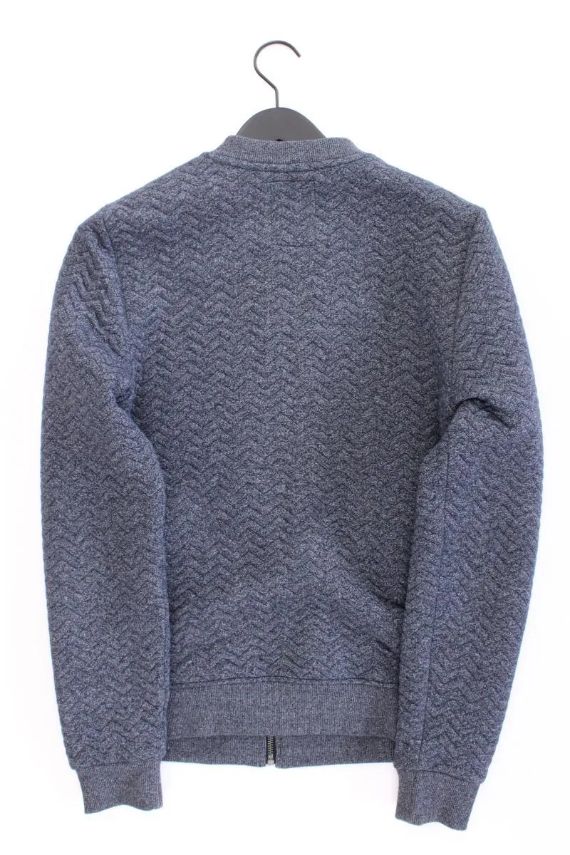 WE Fashion Classic Strickjacke für Herren Gr. M Langarm grau aus Polyester