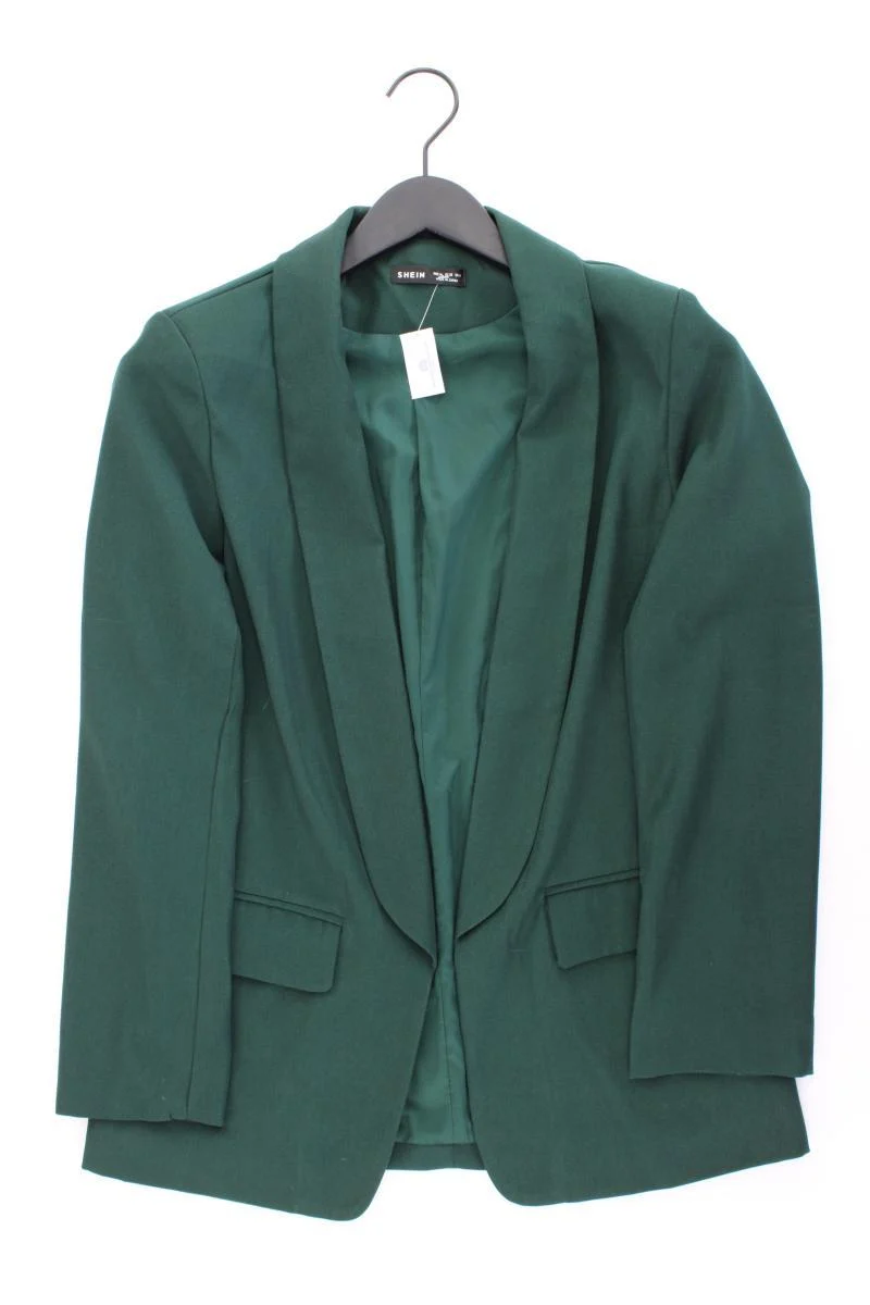 Shein Blazer waldgrün Gr. 38 aus Polyester