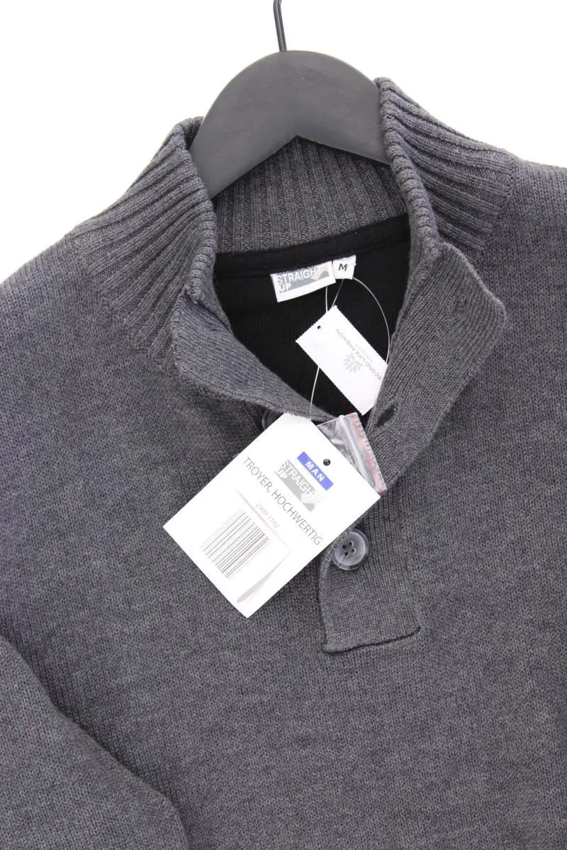Straight Up Pullover für Herren Gr. M neu mit Etikett grau aus Baumwolle