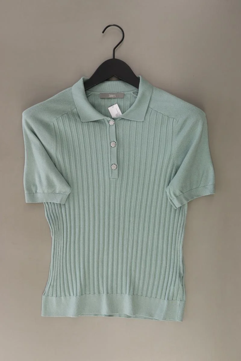 Jake*s Poloshirt Gr. 38 neuwertig Kurzarm blau aus Viskose