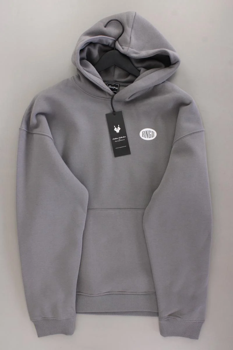 Hoodie für Herren Gr. M neu mit Etikett grau aus Baumwolle