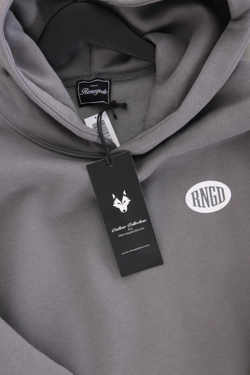 Hoodie für Herren Gr. M neu mit Etikett grau aus Baumwolle