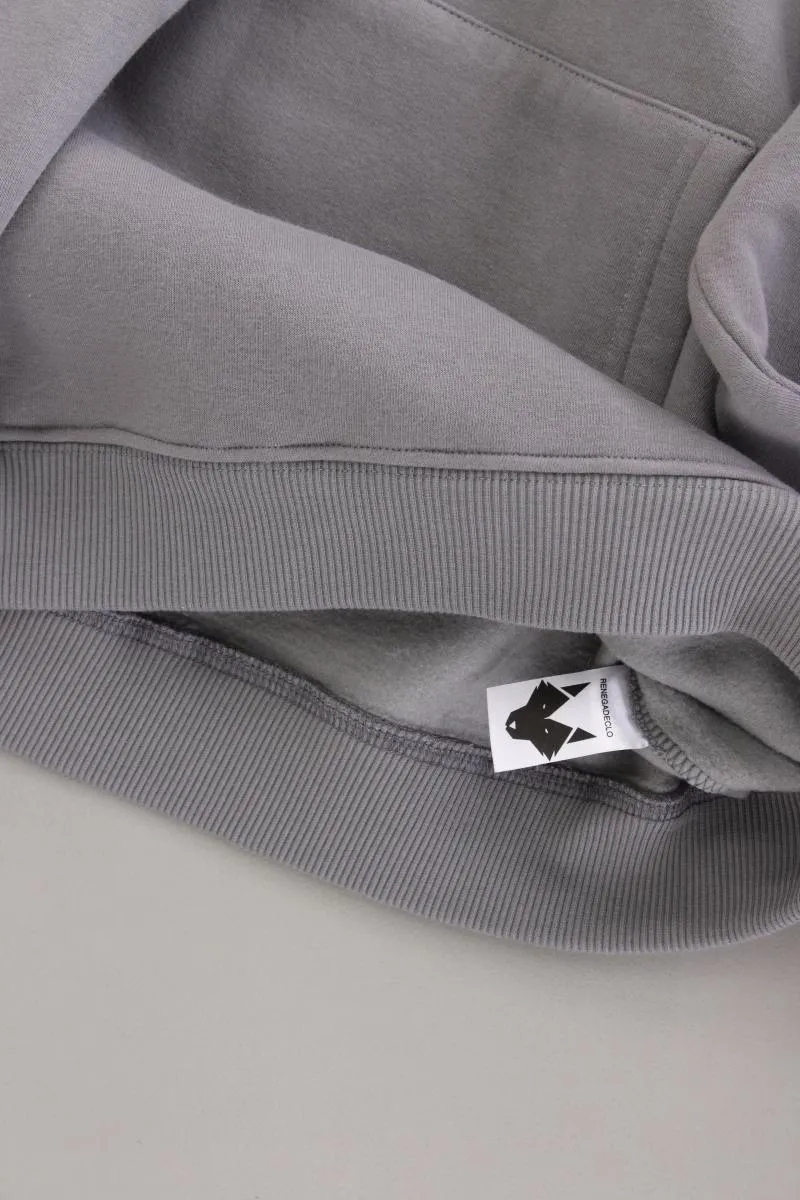 Hoodie für Herren Gr. M neu mit Etikett grau aus Baumwolle