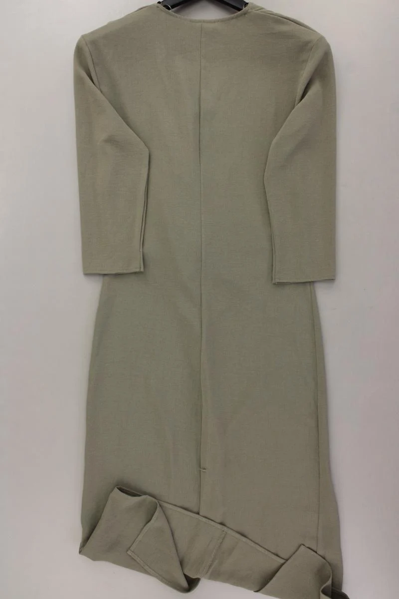 Zara Midikleid Gr. S neuwertig 3/4 Ärmel olivgrün aus Polyester