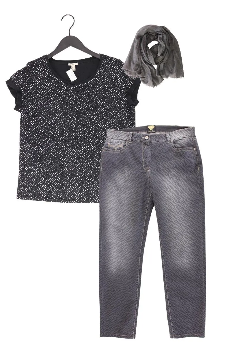 Second Hand Outfit Größe L mit edc by Esprit T-Shirt in Gr. L und Tuch