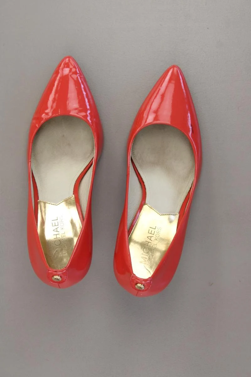 Michael Kors Pumps Gr. 38 rot aus Leder