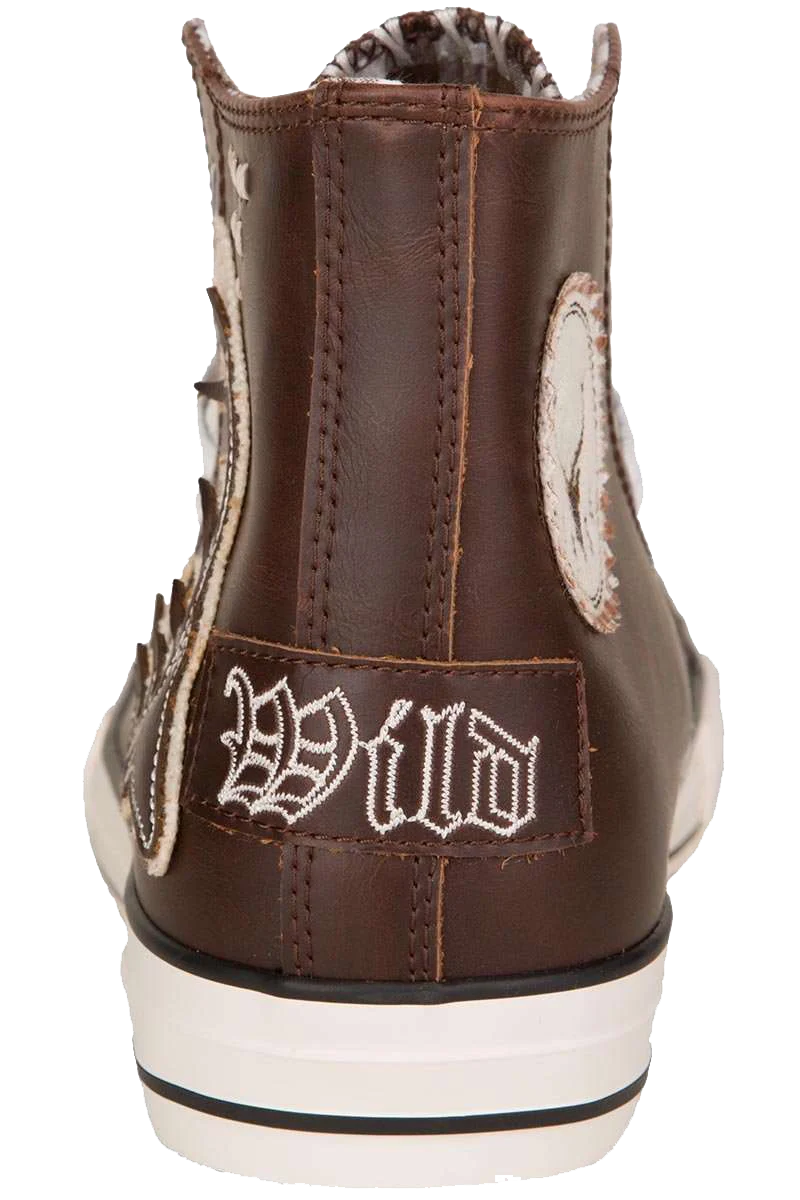 Trachten Sneaker Leder im Chucks-Stil 'Hirsch'