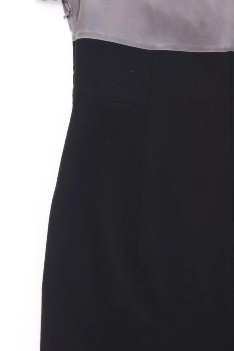 Coast Etuikleid mit Seide Gr. UK 12 (M) Kurzarm grau