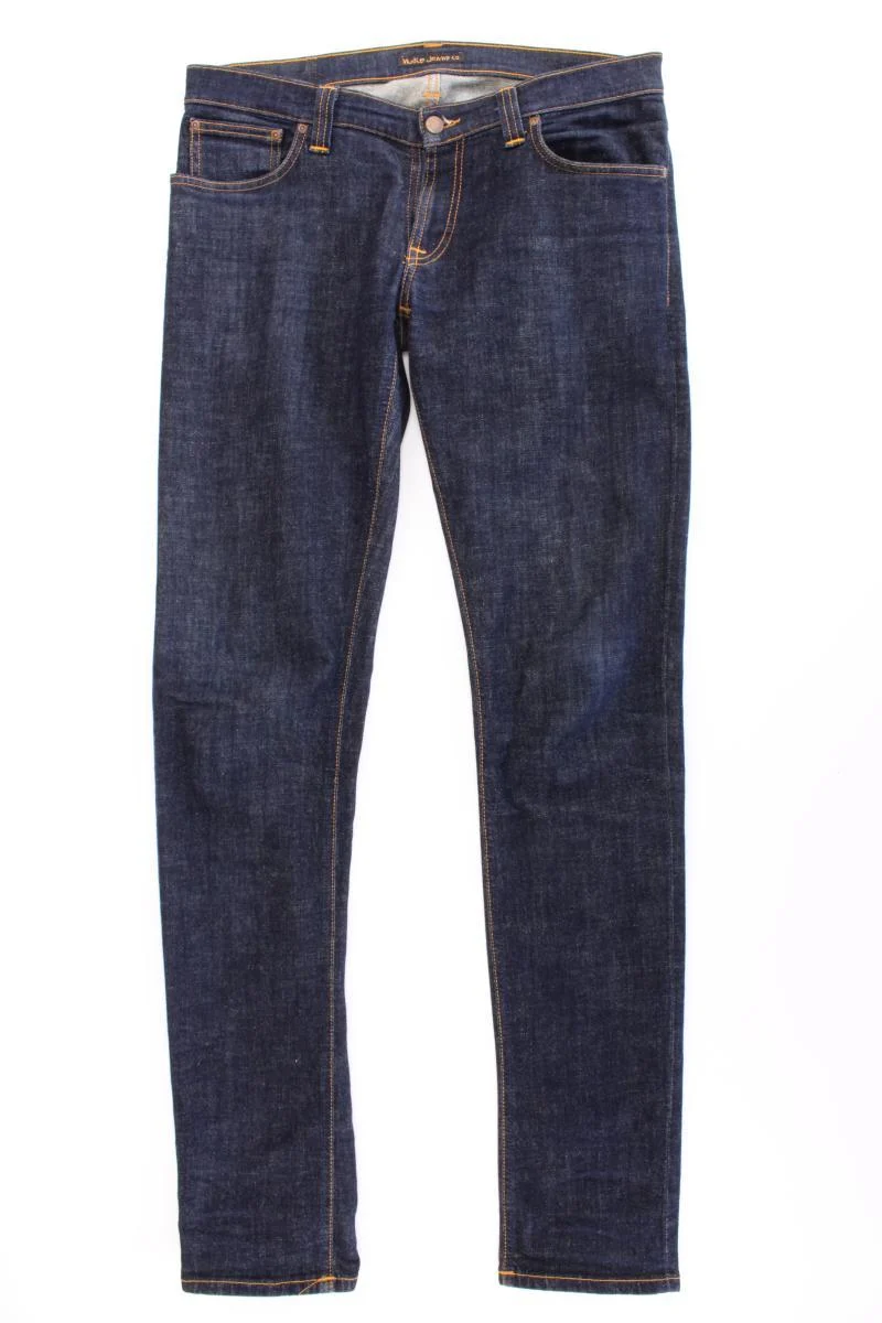 Nudie Jeans Straight Jeans für Herren Gr. W33/L36 blau aus Baumwolle