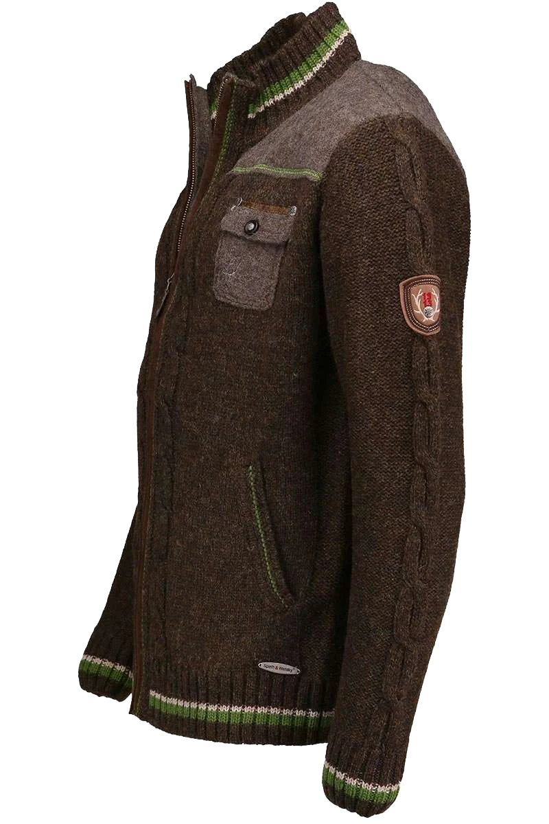 Strickjacke Herren sportiv