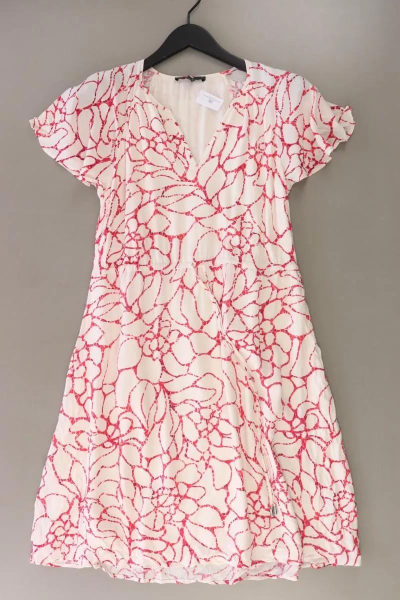 Esprit Kurzarmkleid Gr. 34 mit Blumenmuster mehrfarbig aus Viskose
