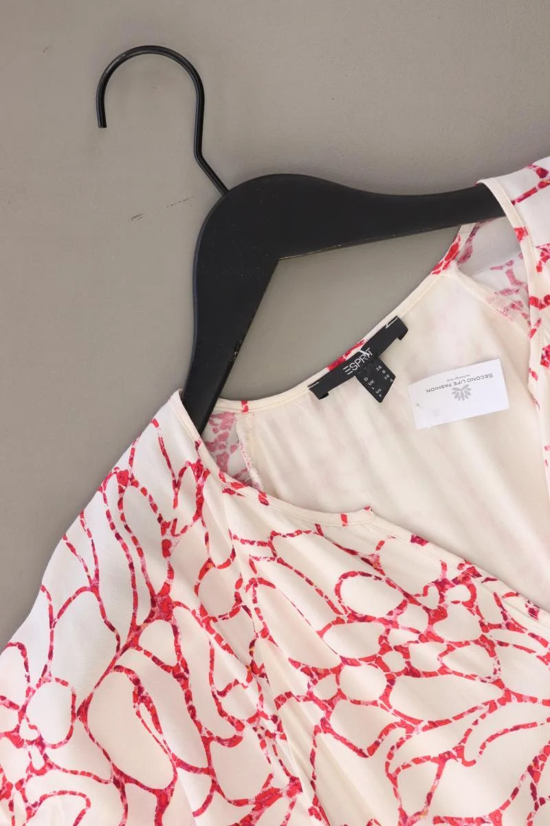 Esprit Kurzarmkleid Gr. 34 mit Blumenmuster mehrfarbig aus Viskose