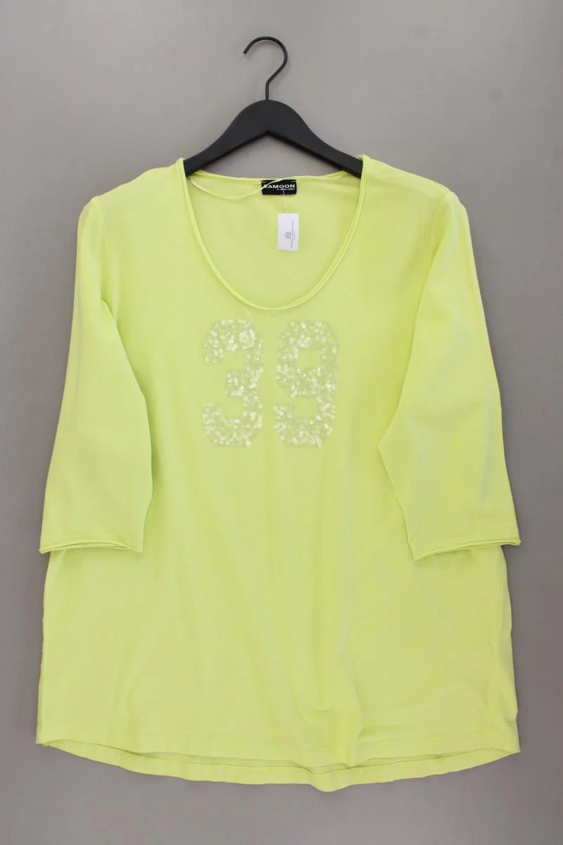Samoon by Gerry Weber Classic Shirt Gr. 48 3/4 Ärmel mit Pailletten gelb