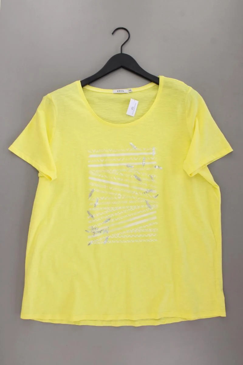 Cecil Printshirt Gr. XXL Kurzarm gelb