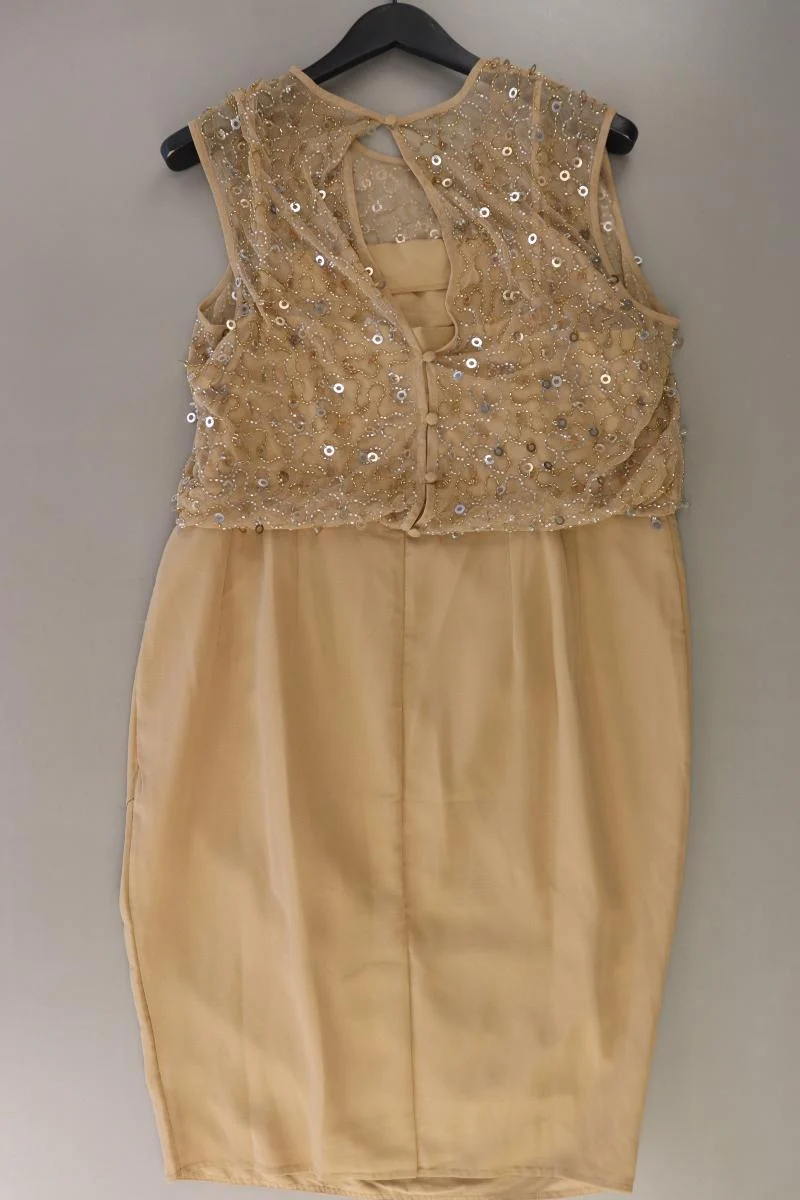 Asos Abendkleid Gr. 44 Ärmellos braun aus Polyester