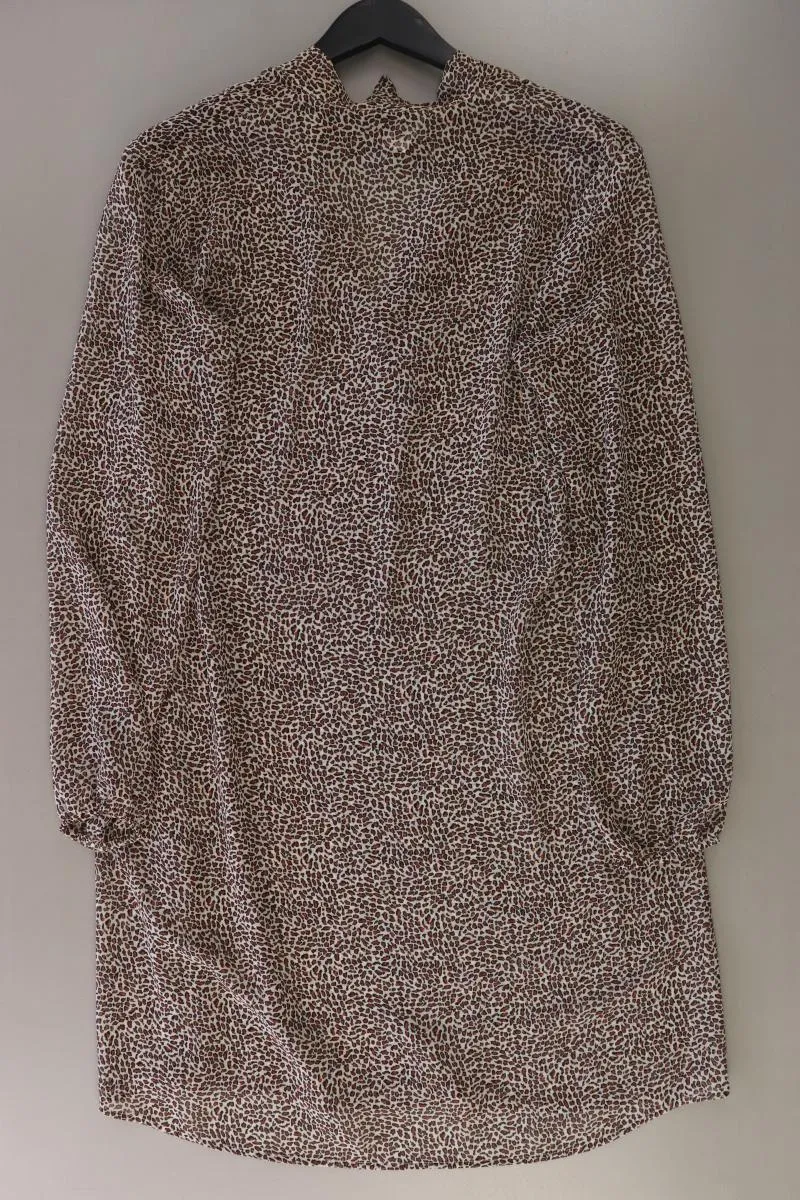 Sisley Langarmkleid Gr. 40 mit Tierdruck braun
