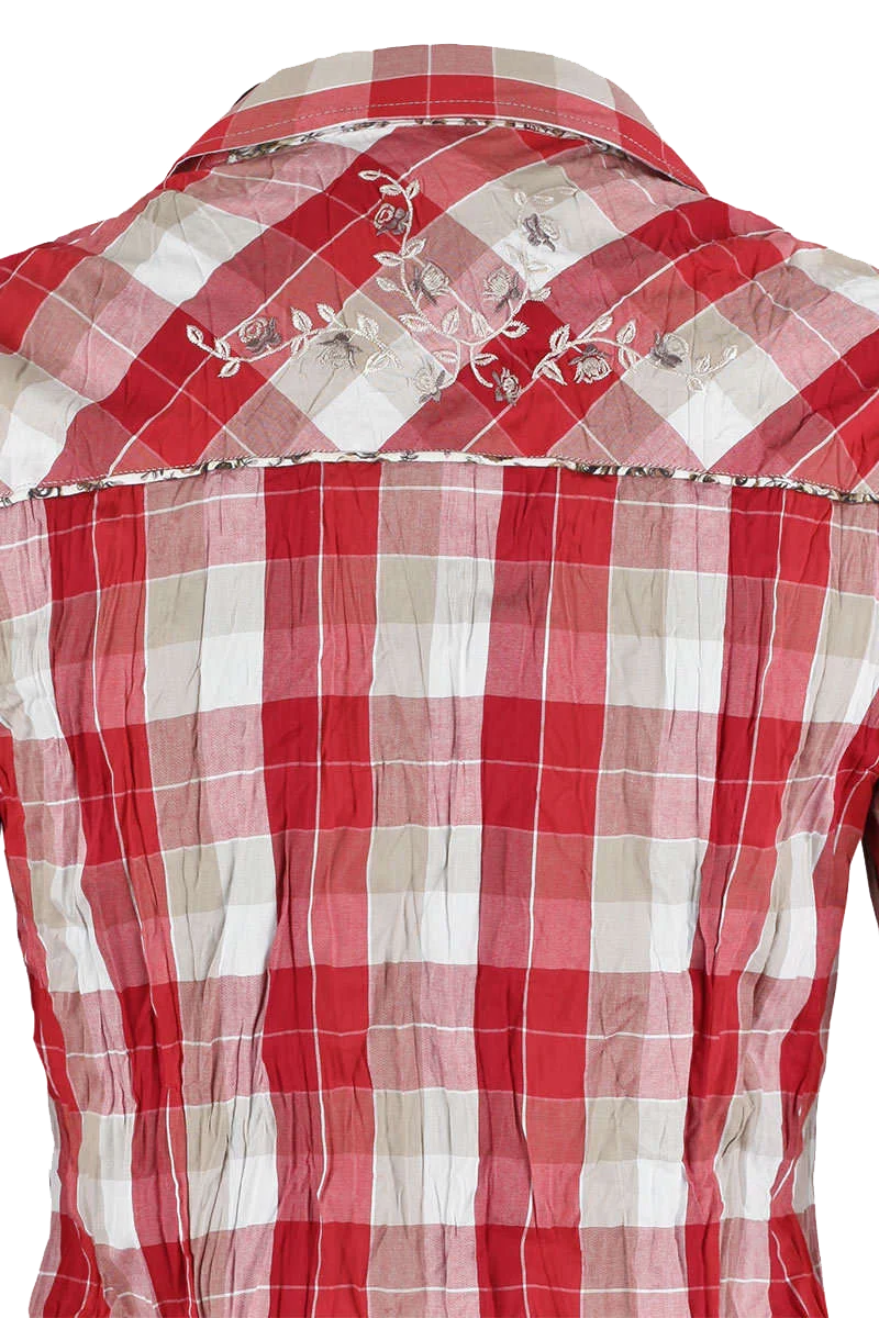 Bluse Langarm Crash-Optik