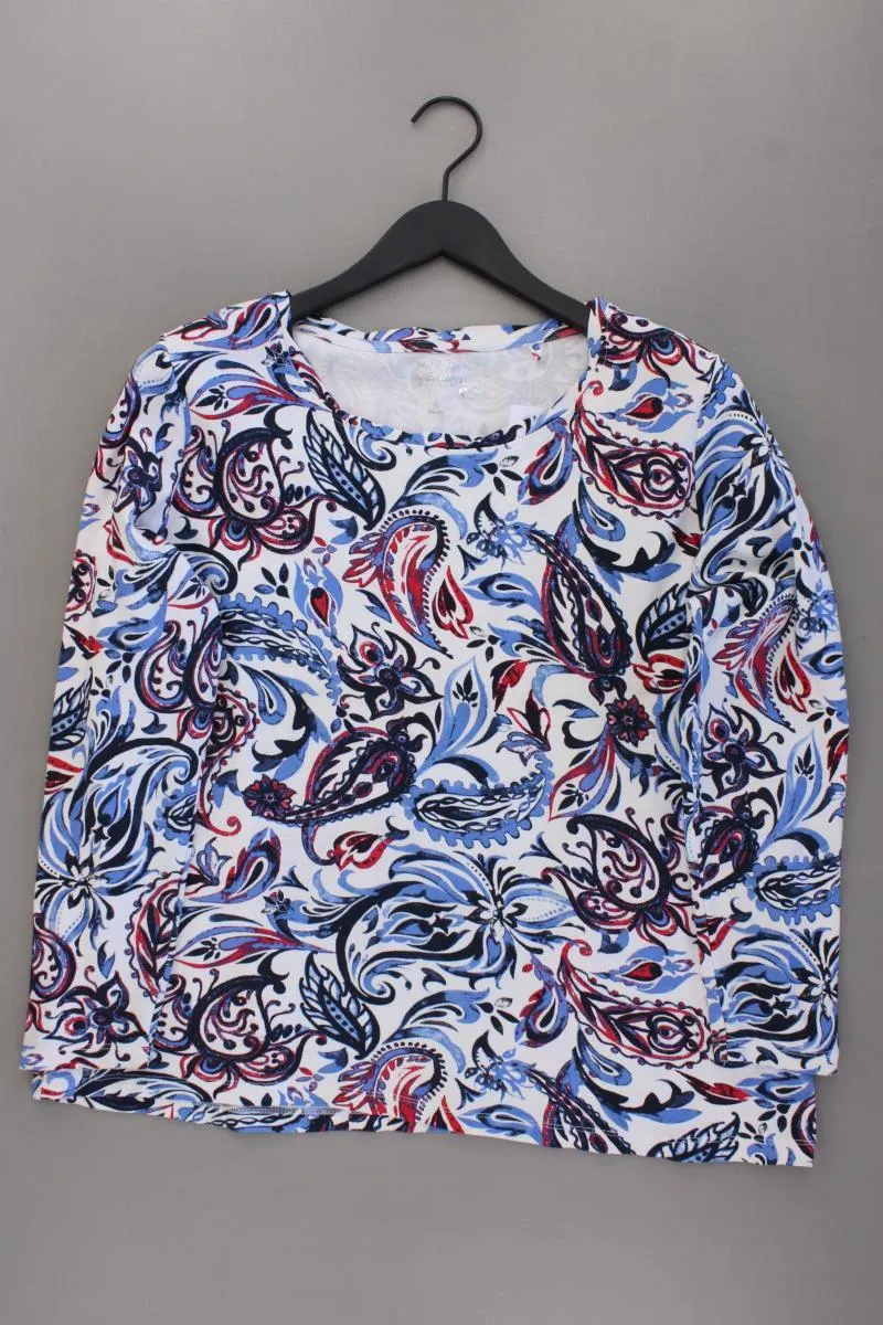 Steilmann Printshirt Gr. 44/46 Langarm mehrfarbig aus Baumwolle