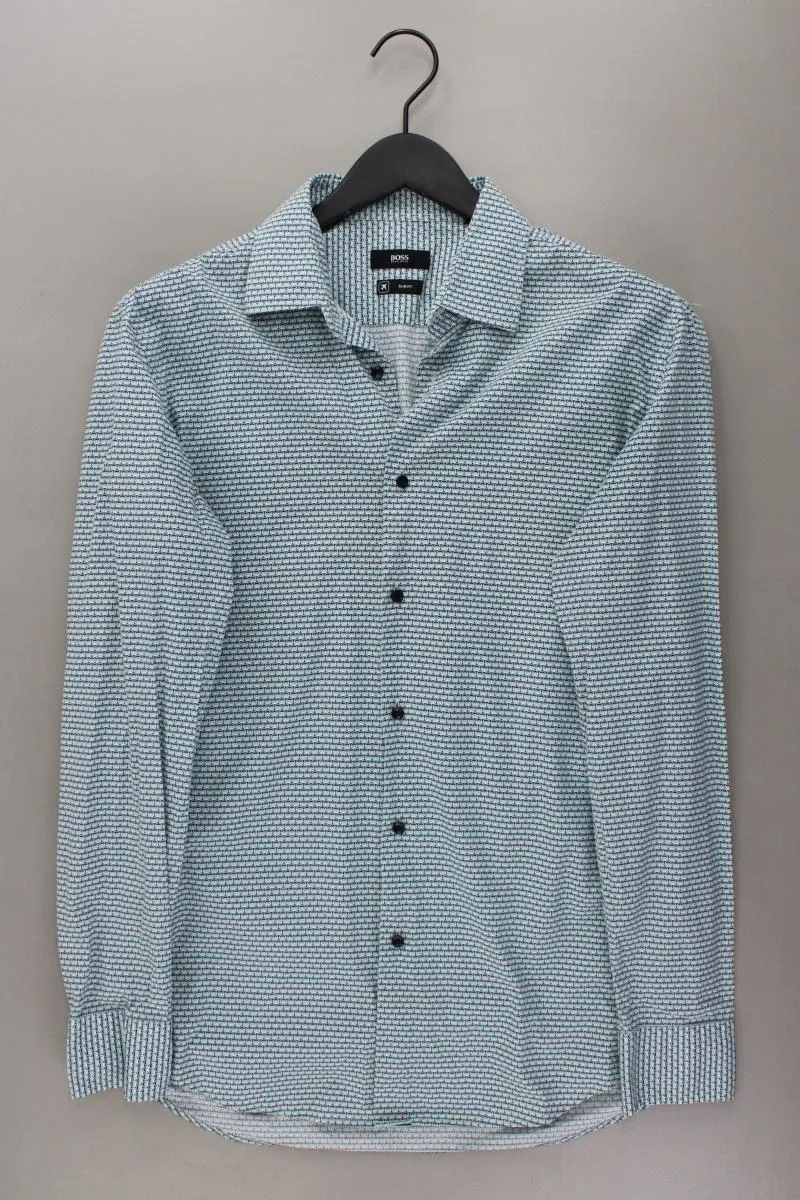 BOSS by Hugo Boss Langarmhemd für Herren Gr. Hemdgröße 41 geometrisches Muster