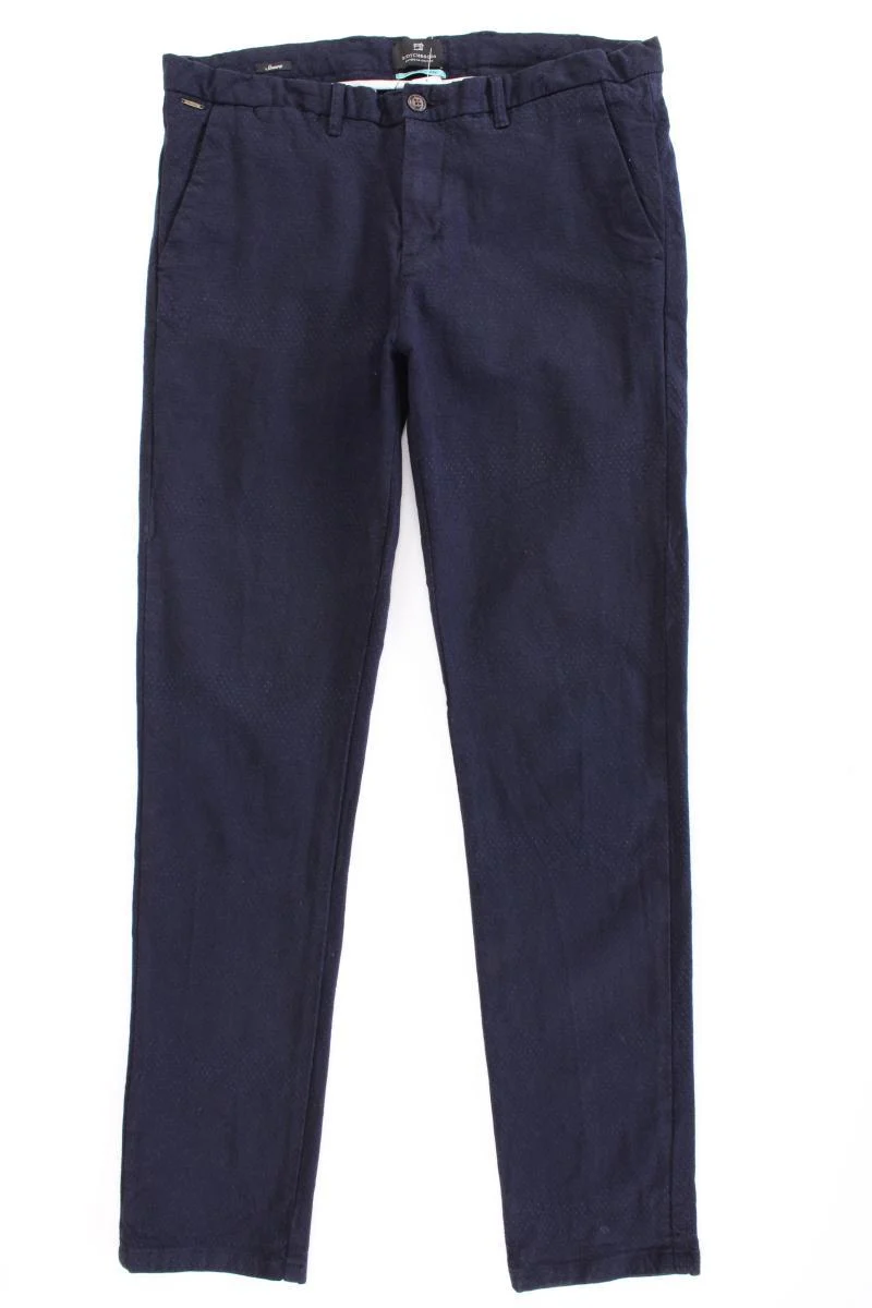 Scotch & Soda Chinohose für Herren Gr. W33/L34 blau aus Baumwolle