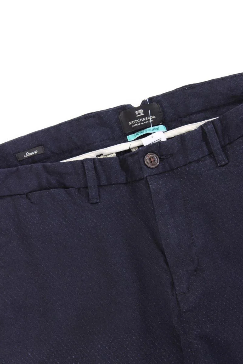 Scotch & Soda Chinohose für Herren Gr. W33/L34 blau aus Baumwolle