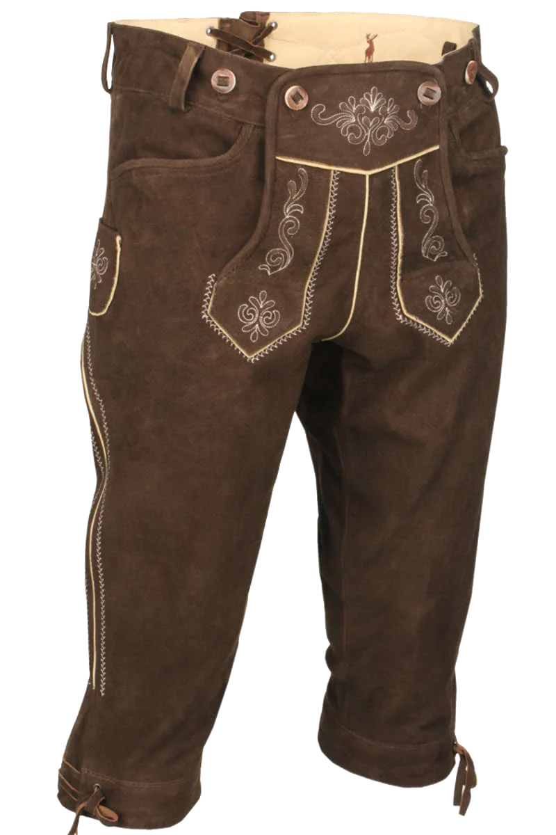 Herren Lederhose Kniebund