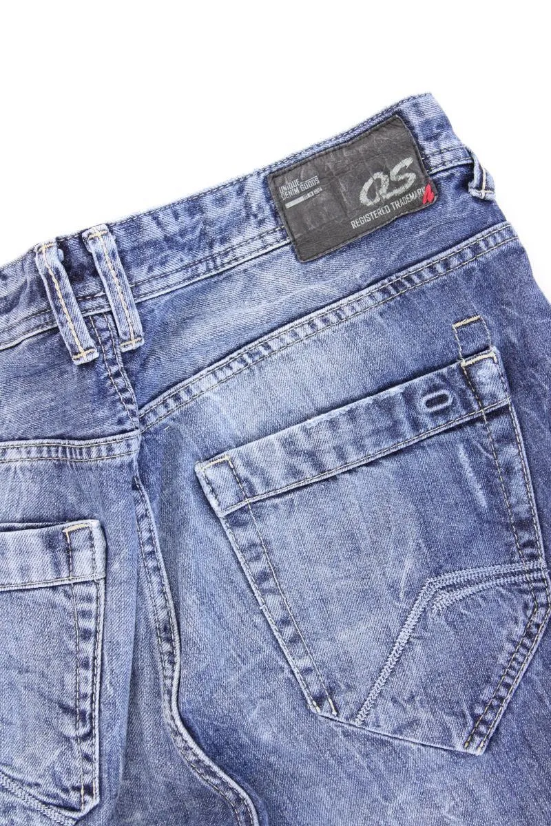 QS by s.Oliver Straight Jeans für Herren Gr. W32/L32 Modell Pete blau