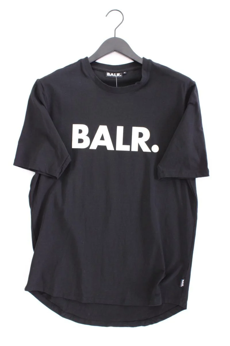 Balr. Shirt für Herren Gr. XL Kurzarm schwarz aus Baumwolle