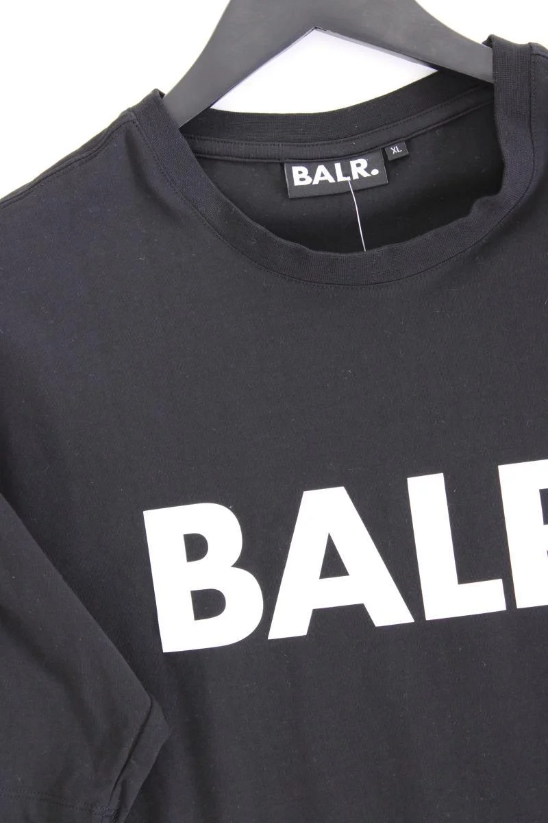 Balr. Shirt für Herren Gr. XL Kurzarm schwarz aus Baumwolle
