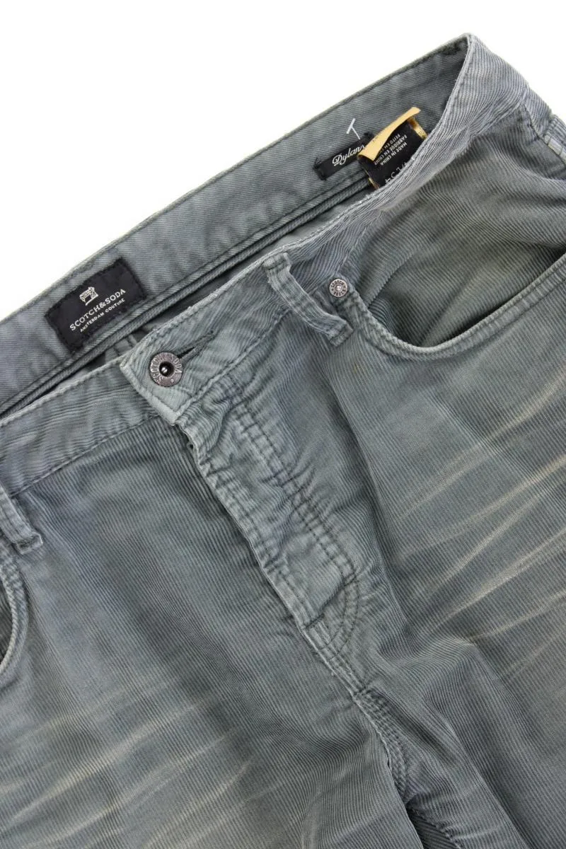 Scotch & Soda Cordhose für Herren Gr. W34/L34 Modell Dylan grün aus Baumwolle