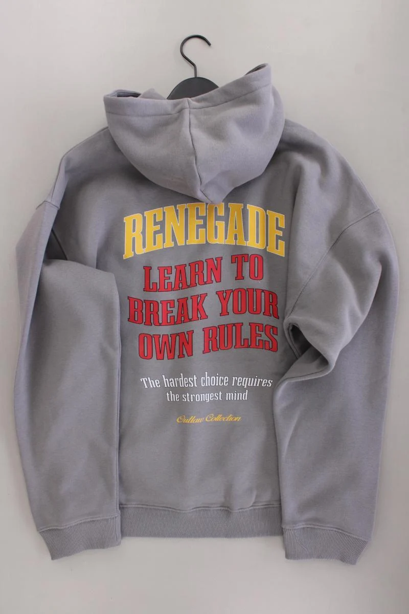 Hoodie für Herren Gr. XL neu mit Etikett grau aus Baumwolle