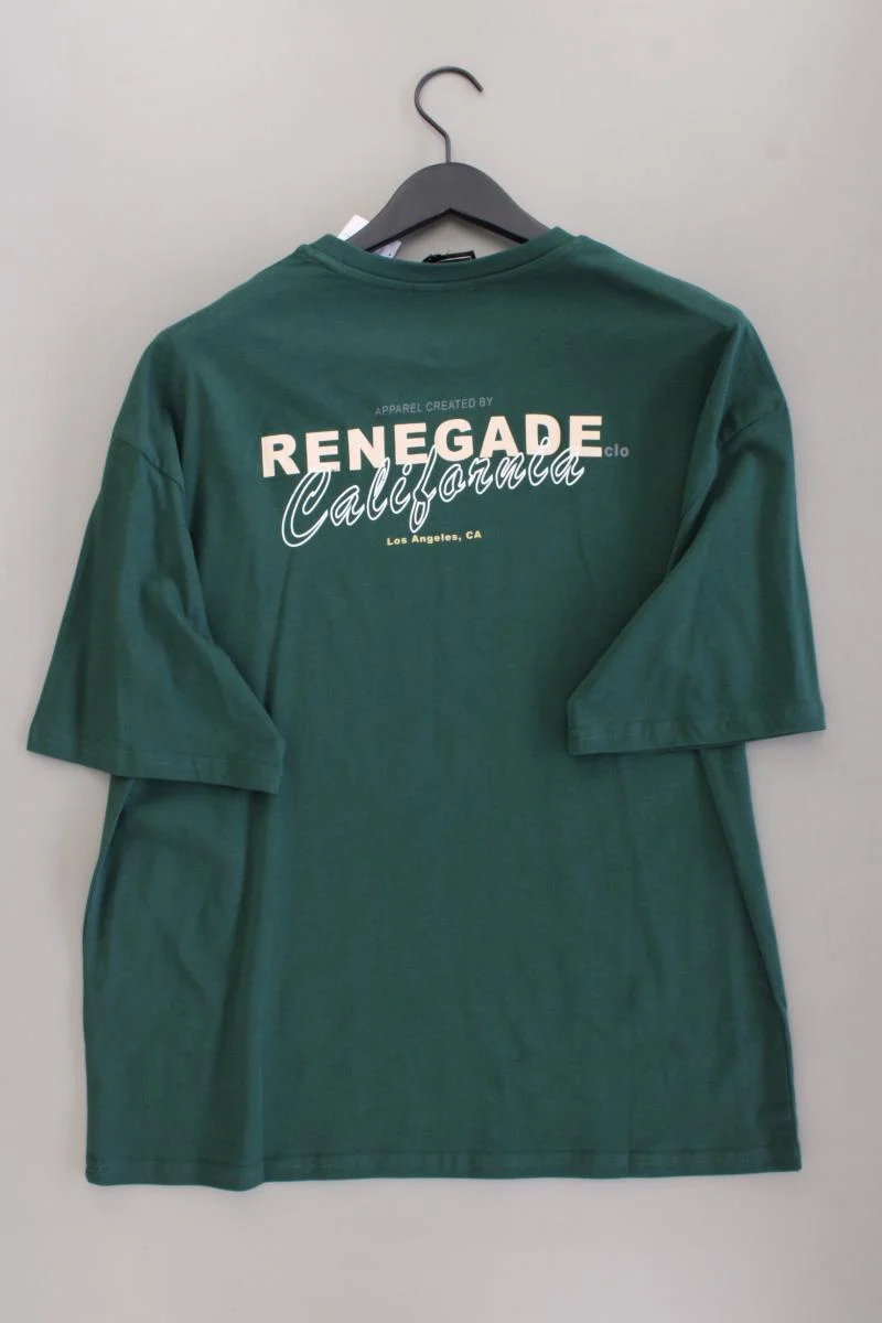 T-Shirt für Herren Gr. XL neu mit Etikett Kurzarm grün aus Baumwolle