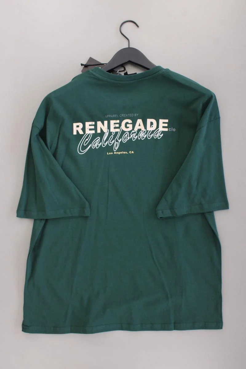 T-Shirt für Herren Gr. XL neu mit Etikett Kurzarm grün aus Baumwolle
