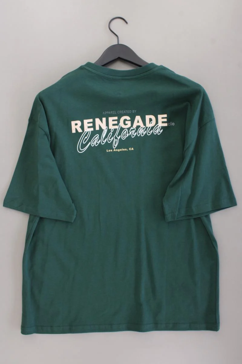 T-Shirt für Herren Gr. XL neu mit Etikett Kurzarm grün aus Baumwolle