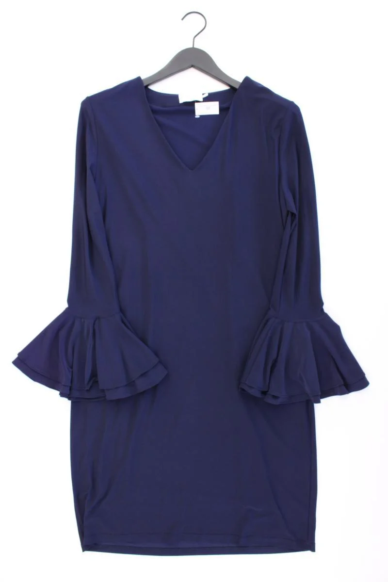 Freebird Midikleid Gr. XL Trompetenärmel blau aus Polyester