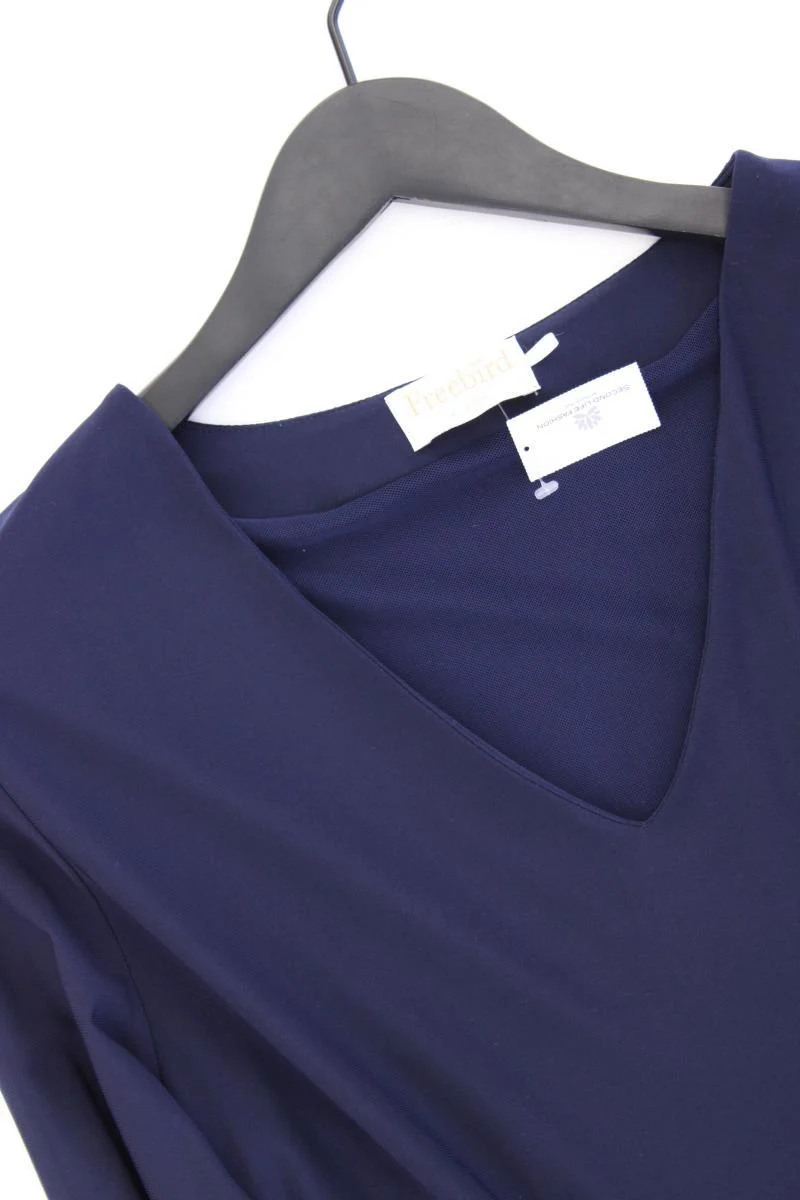 Freebird Midikleid Gr. XL Trompetenärmel blau aus Polyester